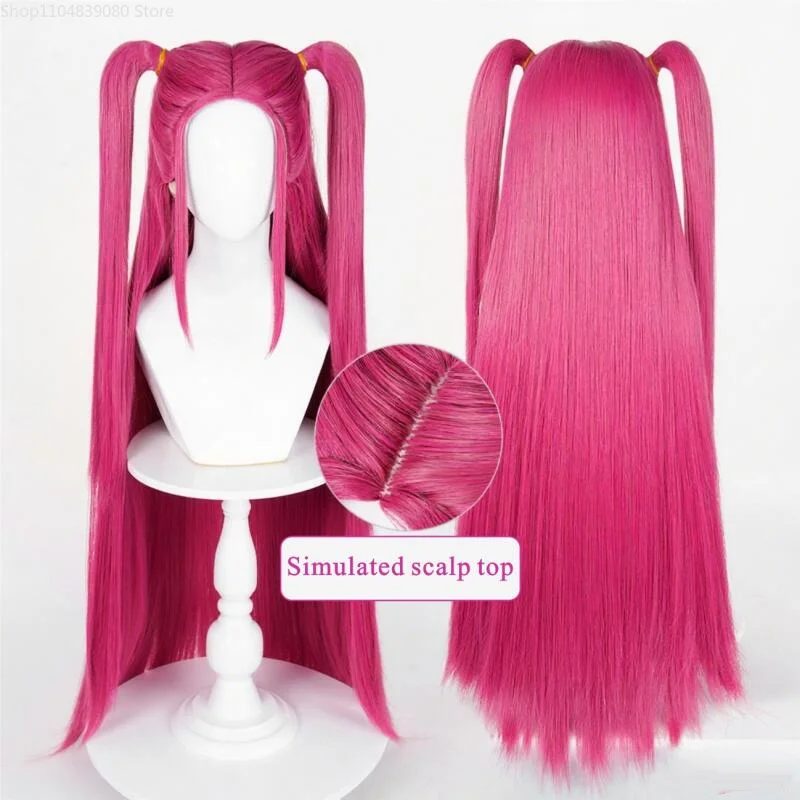 Film K-Pop Hunters Zoey Rumi Mira Cosplay Halloween Vrouwen Roze Paars Zwart Synthetische Vezel Pruik Hittebestendige Prop