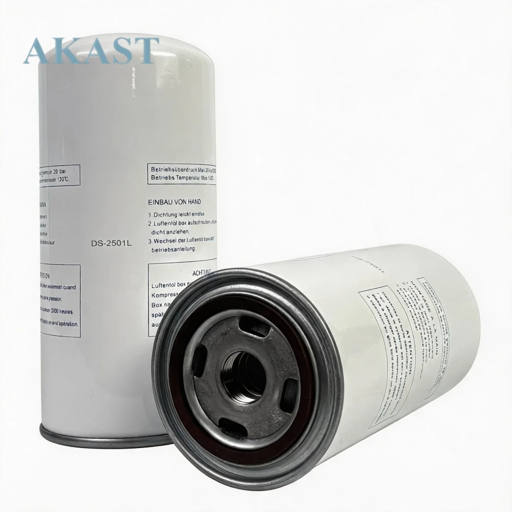 Replacement Spin‑on Oil Filter DS‑2501LL DS‑2501L Left‑Hand Thread For Screw Air Compressor Maintenance Spare Parts