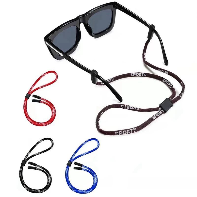 Lot de 2 pièces de lunettes de soleil flottantes, chaîne de lunettes de Sport, cordon de lunettes, support de cordon, sangle de cou, support de