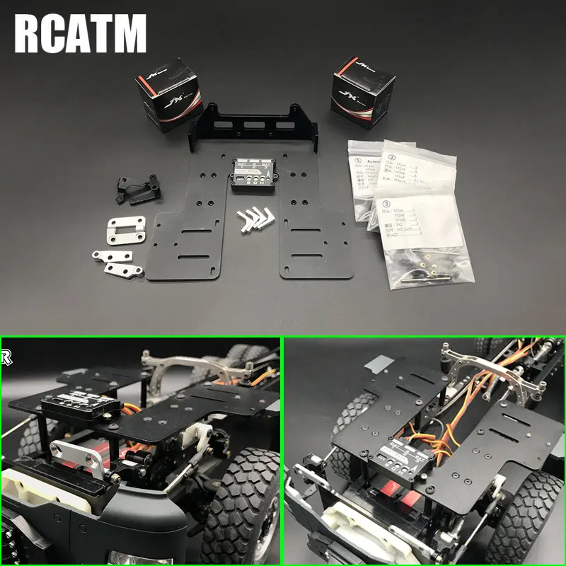 

JXmodel Front Suspension for 1/14 Tamiya RC Truck Trailer Tipper Scania 770S R620 Benz Actros Arocs MAN TGX Volvo FH16 DIY Parts