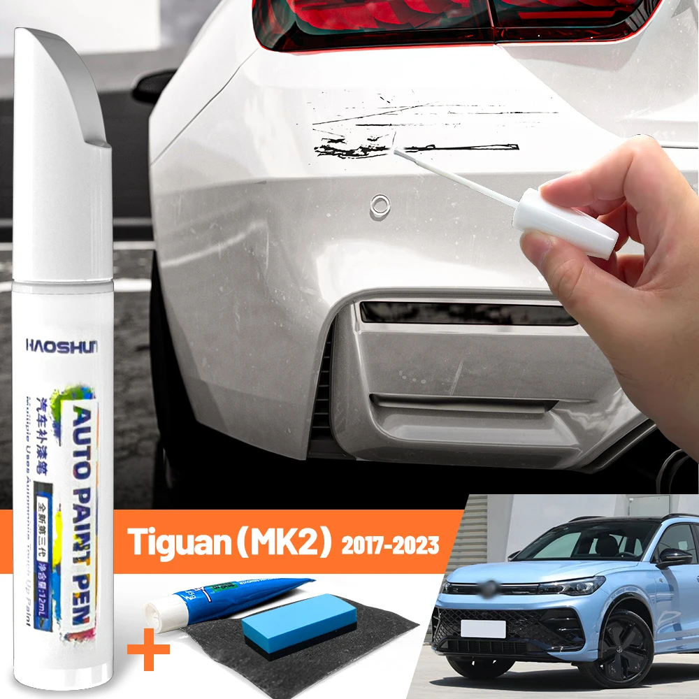 Caneta de pintura de carro, fixador de cuidados com a pintura, reparo de arranhões, removedor de arranhões para vw tiguan mk2 2017-2023 2018 2019 2020 2021 2022