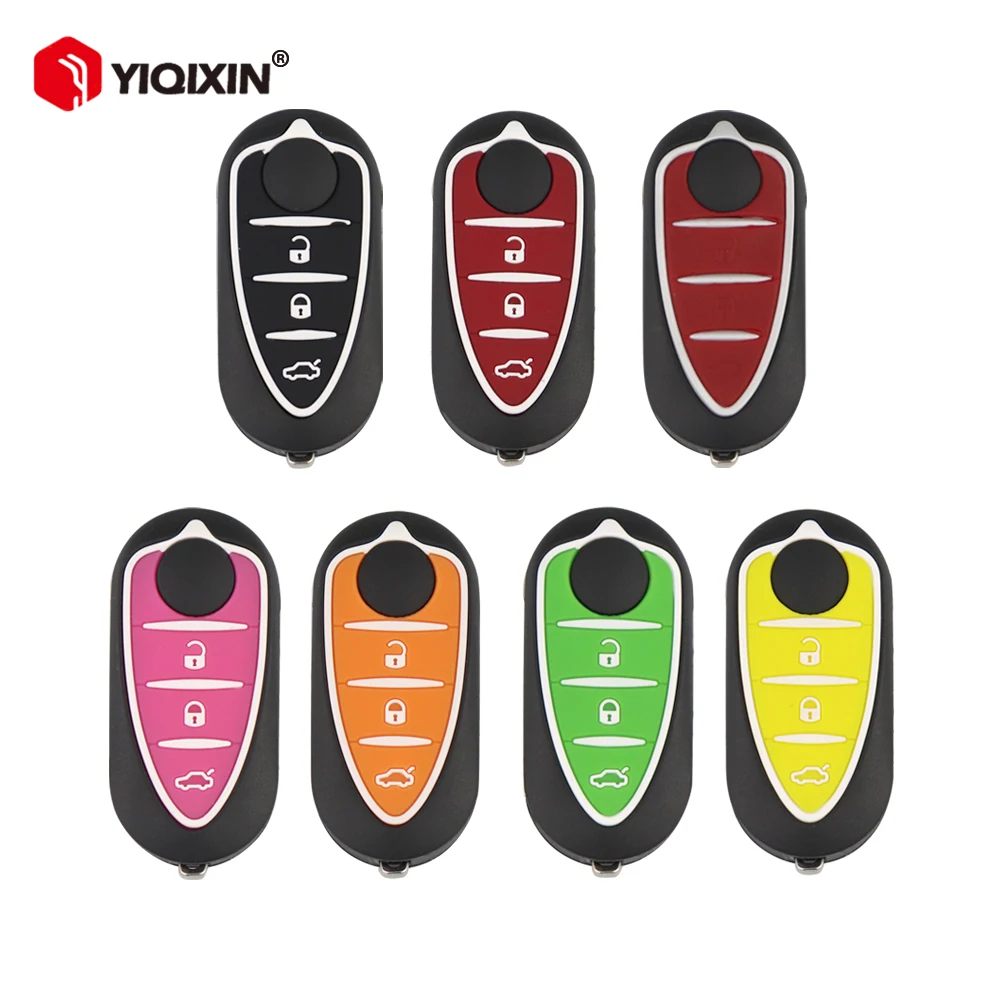 YIQIXIN Flip Remote Car Key Shell For Alfa Mito Giulietta 159 147 156 164 166 GTA GT TS GTO 3 Button Car Key Cover Uncut Blade