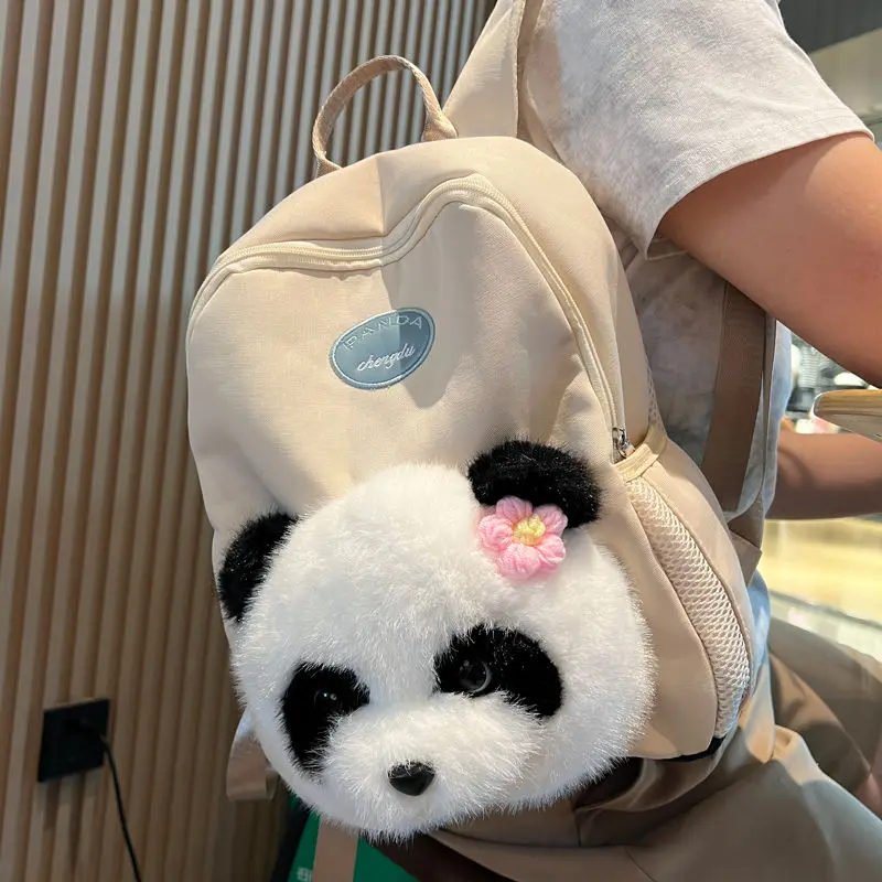 Panda zaino per bambini nuovo peluche carino tutto-fiammifero studente dolce ragazza Design unico Street Fashion personalità grande capacità