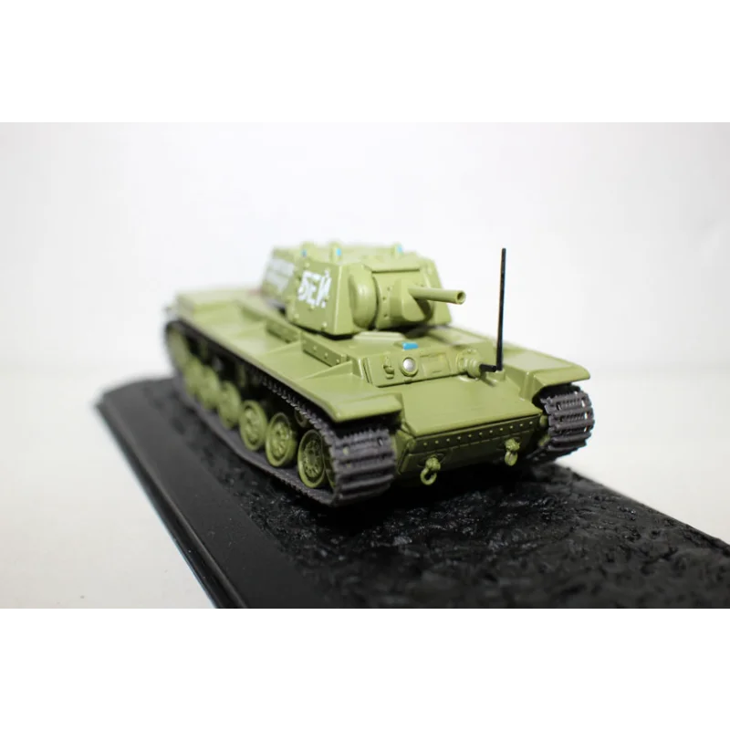 Tanque a escala 1/72 KV-1, modelo de coche soviético Voroshilov de la Segunda Guerra Mundial, juguete coleccionable, regalo, adorno de exhibición de recuerdo