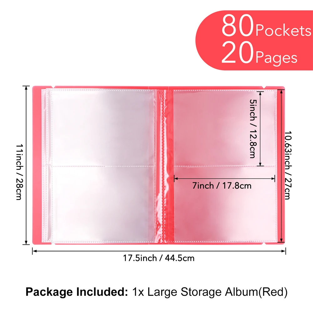 Large Storage Album with 80 Inner Pockets for Sticker Photo Stamp Cutting Dies Storage Book Organizer Holder High Quality 2025