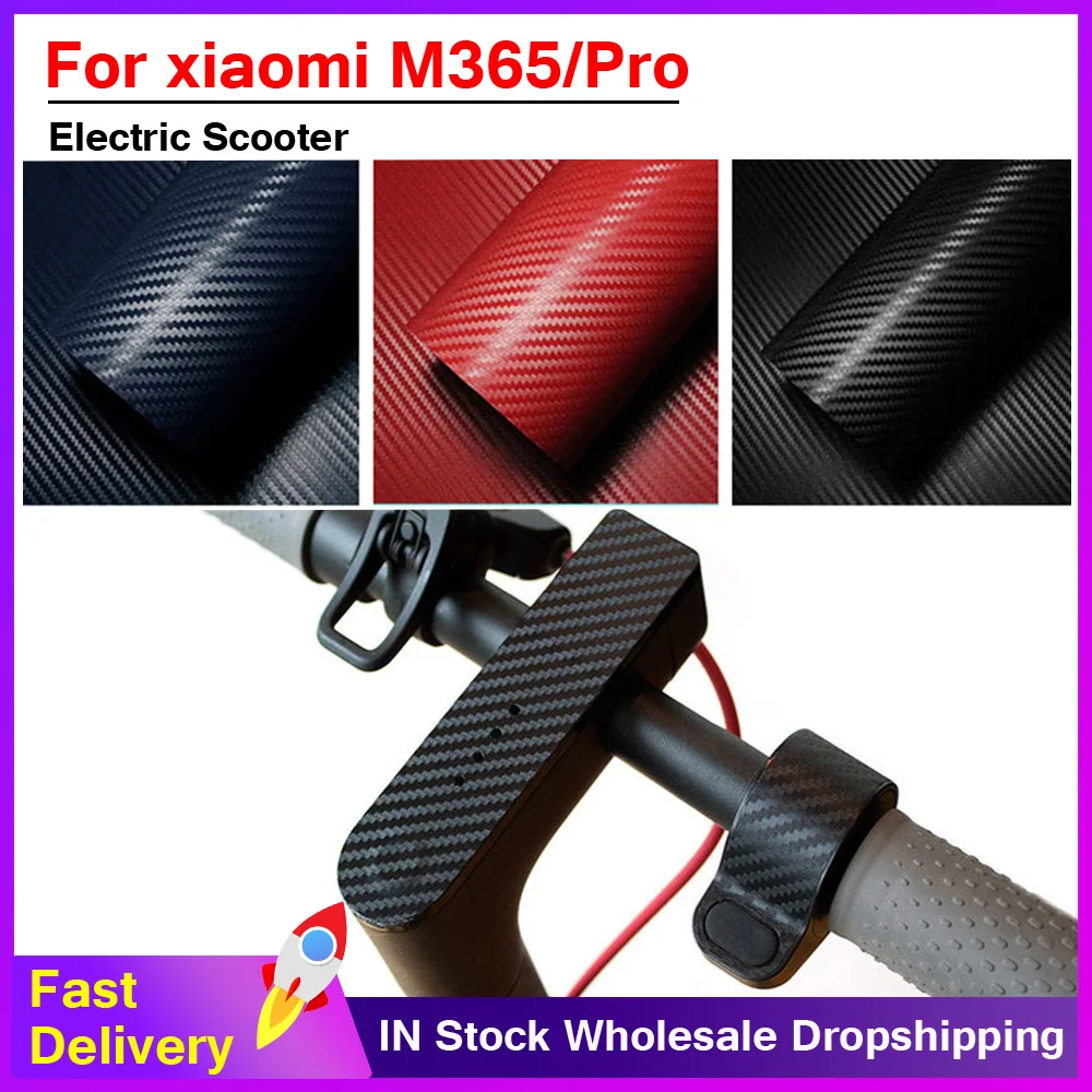 

30cmx127cm 3D Carbon Fiber Stickers Roll Film DIY Wrap Auto for mijia pro M365 Electric Scooter Skateboard Decoration Decal