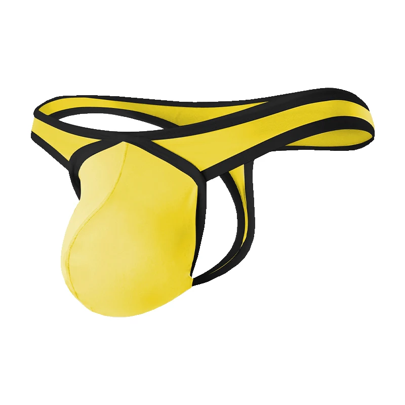 الرجال الحرير الجليد الملابس الداخلية ثونغ g-سلسلة U محدب الحقيبة بيكيني سراويل رقيقة جدا تنفس زلة أوم تعزيز T-الظهر ملخصات
