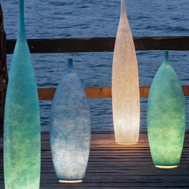 

Nordic Minimalist Vase Floor Lamp, Light Luxury Resin Lustre, Hotel Entryway Sofa Side Led Ambiance Decorative Light Fixture