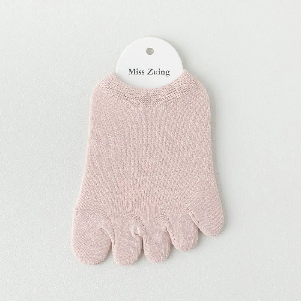 

Simple Summer Half Palm Socks Women Socks Cotton Solid Color Mesh Half Insoles Five Finger Socks Foot Care Toe Separator Socks