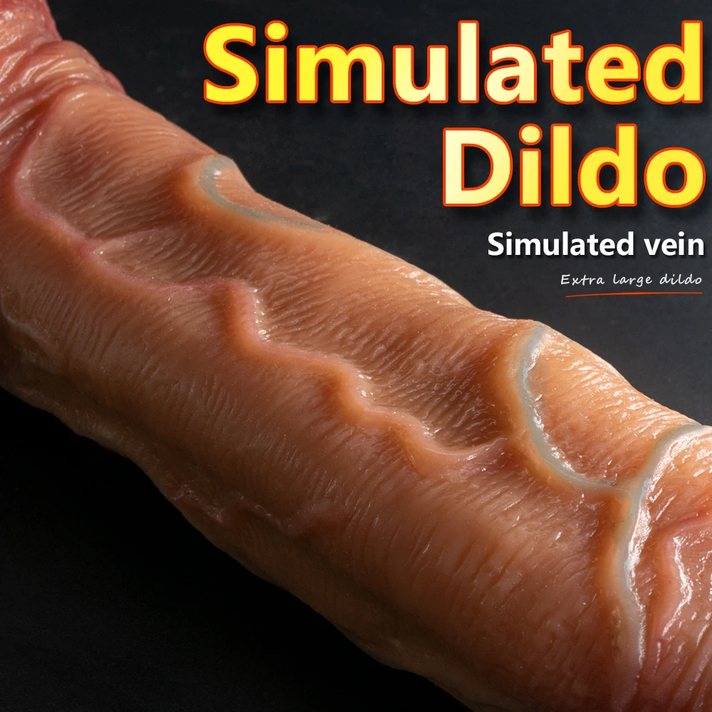 New Soft Real Penis Big Silicone Dildo Skin Feel Suction Cup Thick Cock Anal Adult Toy for Men Women Gay G Point Masturbate Dick