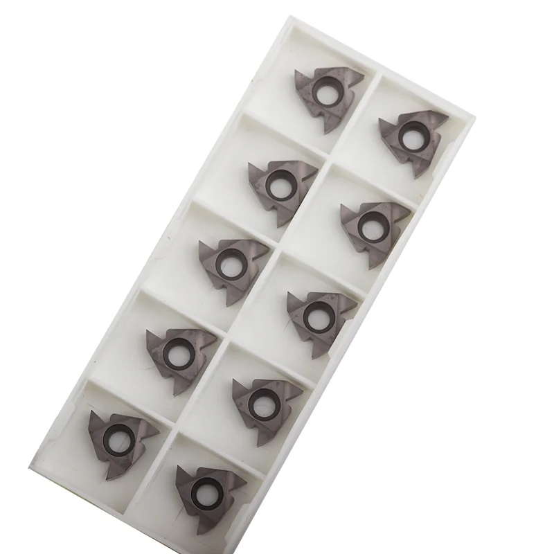 Outils de coupe de tour CNC, outil de tournage de filetage, inserts Cermet, DESKAR, 16IR 16ER, AG55, AG60, 1.5ISO, 2.0ISO, 11W, 14W, LF90, 10 pièces