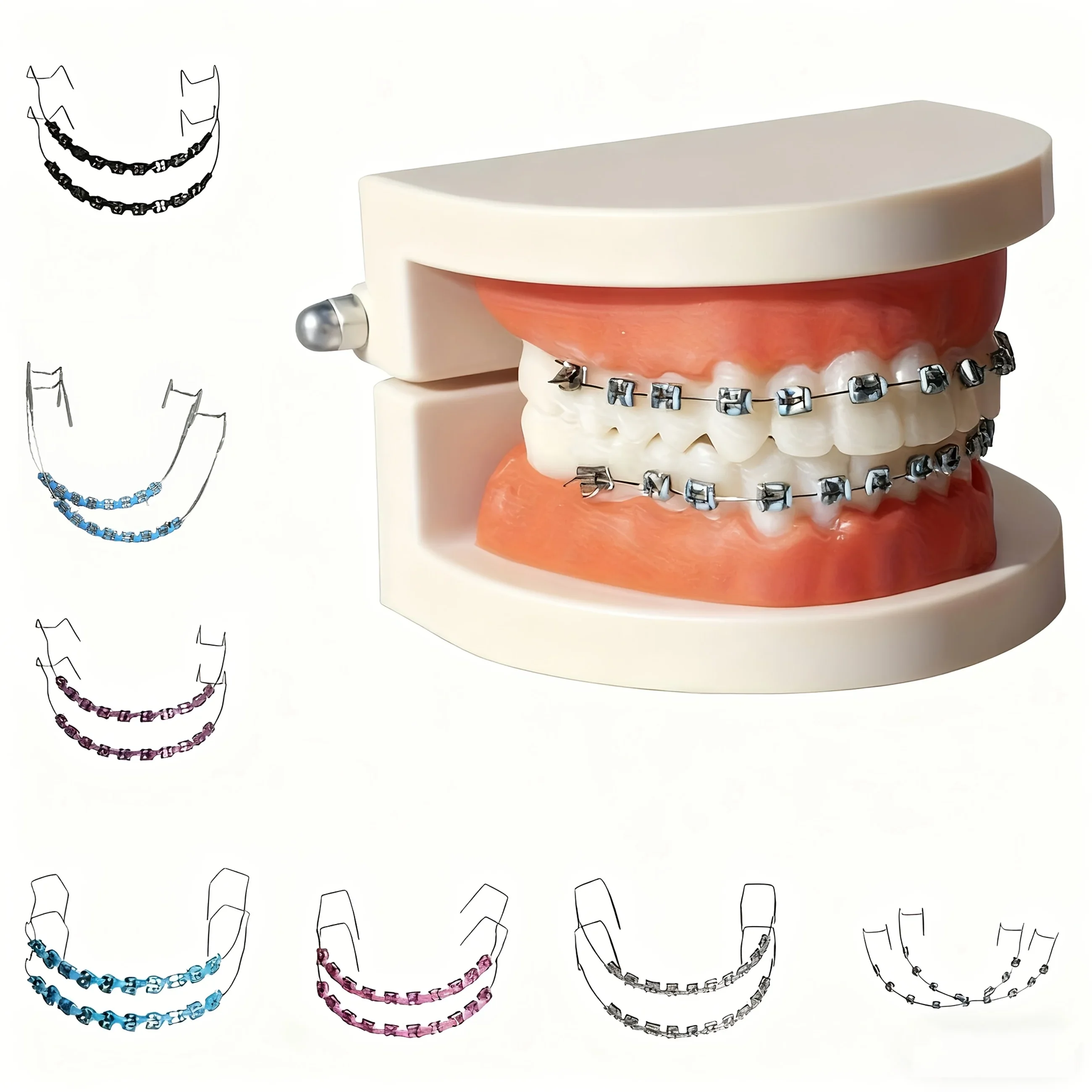 

Набор накладных зубов: 2 верхних и 2 нижних, с фиксатором-ложкой, для мгновенной улыбки, легко съемные виниры