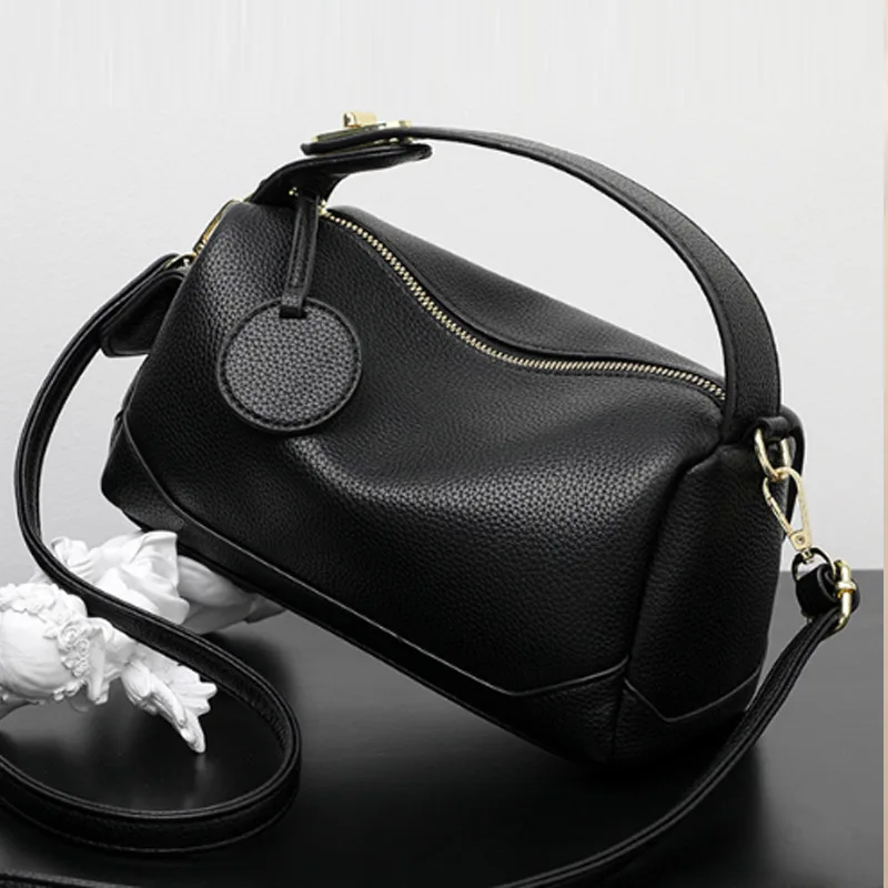 

Large Capacity Commuting Soft Leather Women's Bag Fashionable Pillow Bag Lady Handbag Crossbody Bag