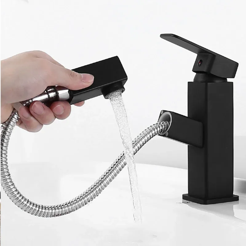 High End Custom Pull Out Faucets Oil Rubbed Deck Mount tap digital faucet for water heating home hotel