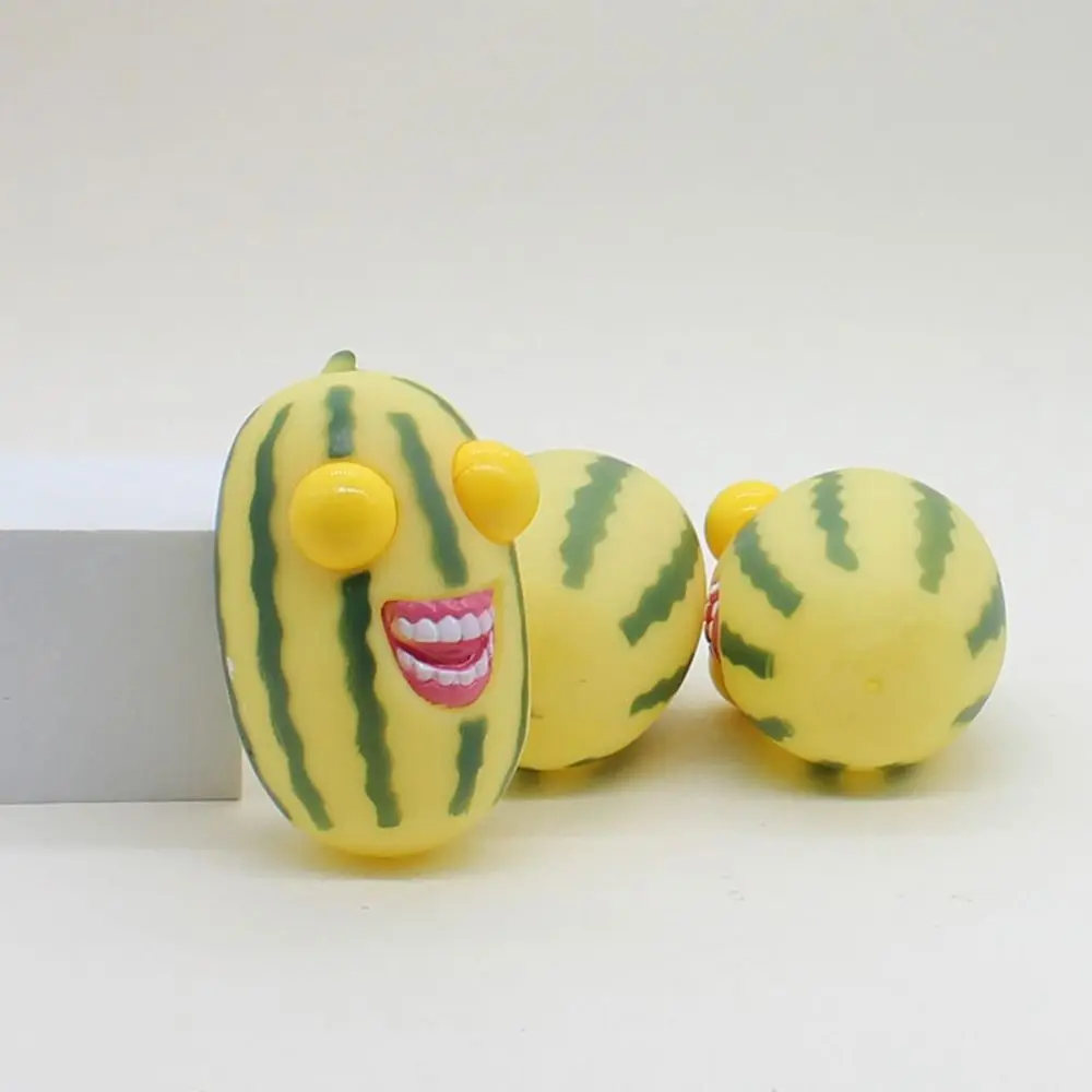 Slow Rebound Watermelon Pinch Toy Watermelon Strips Watermelon Fruit Eyes Popping Out Toys Explosive Eye Soft Children Toys