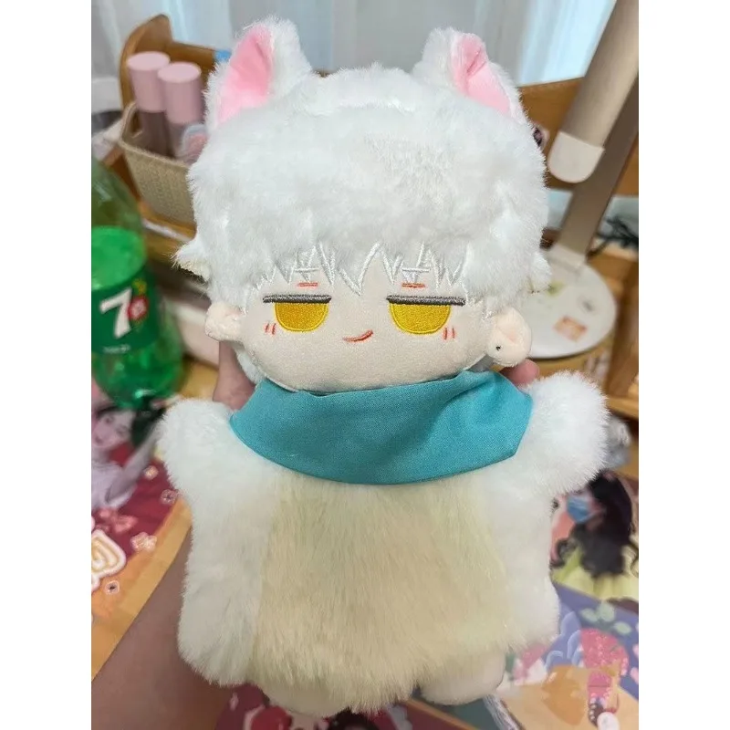 Anime Game Genshin Impact Plush Doll Learning Animal Hand Puppet Toy Xiao Zhongli Yae Miko Cosplay Stuffed Toys Christmas Gifts