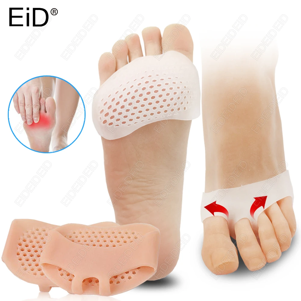 

2PCS Silicone Gel Insoles Toe Separator Thumb Valgus Orthopaedic Foot Protector Bunion Adjuster Hallux Guard Feet Care Cushion