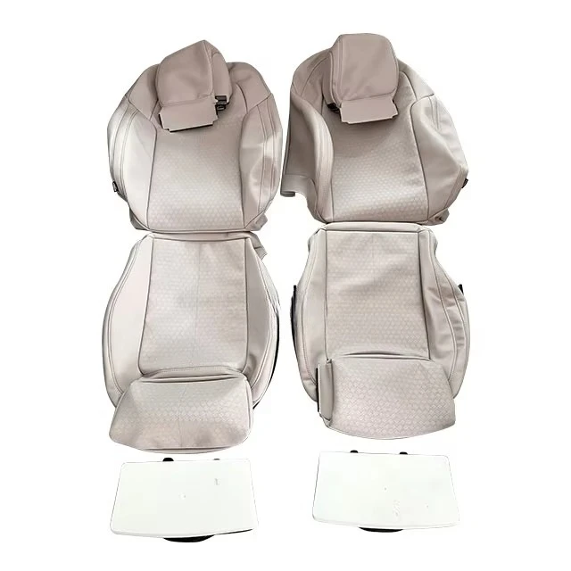 

V-class thigh seat with leather cover support, customized Nappa leather adjustable leg rest for the owner and passenger