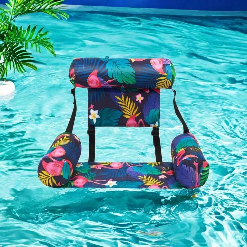 Stylish Pool Floating Chair for Adults, Adjustable Recliner, The Ultimate Floating Experience at the Pool, Beach or Lake