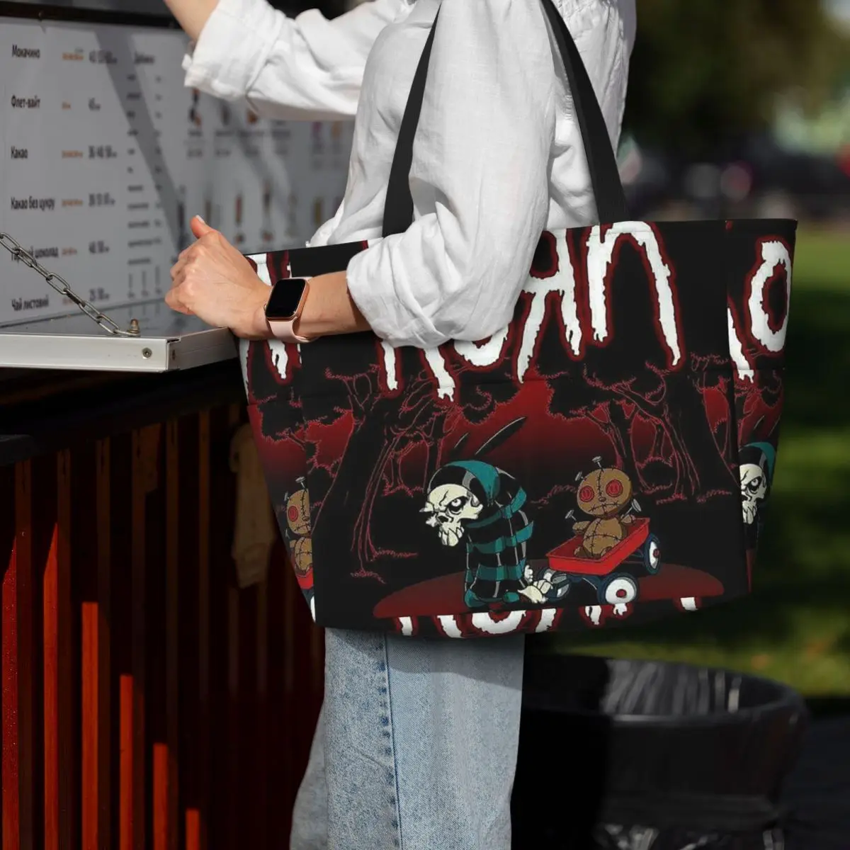 

Korn Heavy Metal Band Album Tour 2024 Beach Tote Bag Sport Gym Yoga Duffle Large Tote Bag Women Travel Bag Fitness bag