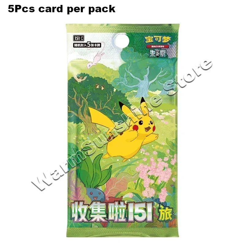 Original Pokemon Card 151 PTCG 9.0 Scarlet&Violet Simplified Chinese Collected Pack Trading Cards Genuine Game Toys Gifts