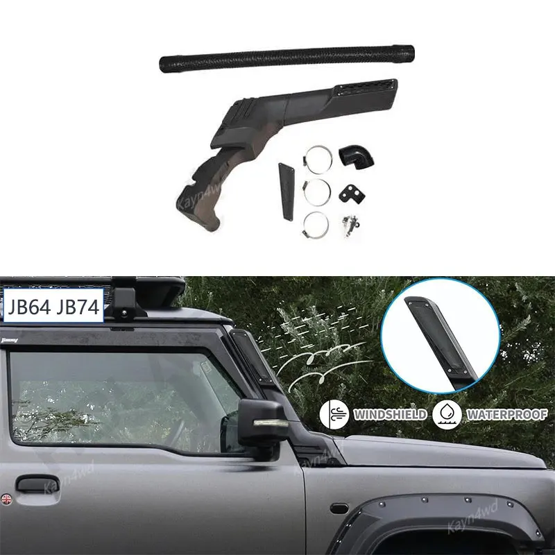 Off Road 4x4 Exterior Accessories Air Ram Intake Snorkel Kit For 2019+ SUZUKI Jimny Jb64 Jb74 Auto Parts Wading Breath Hose Tube