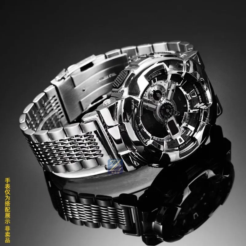 Bracciale in acciaio inossidabile modificato Cinturino per Casio G-SHOCK GA-2100 GM2100 GM-110 GA110 DW5600 serie Cinturino in metallo