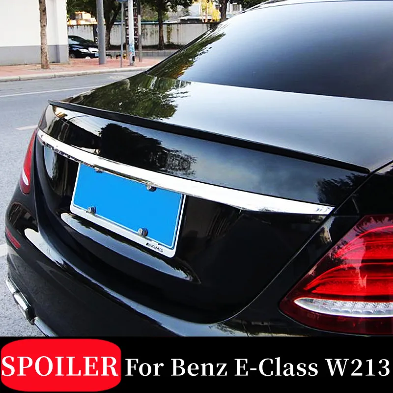 

For 2016 17 18 19 20 21 22 Mercedes Benz E-Class W213 E200 E260 E300 4 Door Rear Trunk Lid Boot Ducktail AMG Style Spoiler Wings