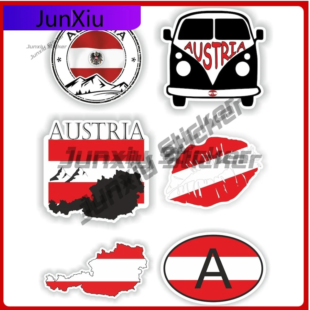 

Austria Flag National Emblem Vinyl Decals Decorative Decals Suv V125 Motorcycle Stickers Funny Decoration Sticker Car Bike Acces