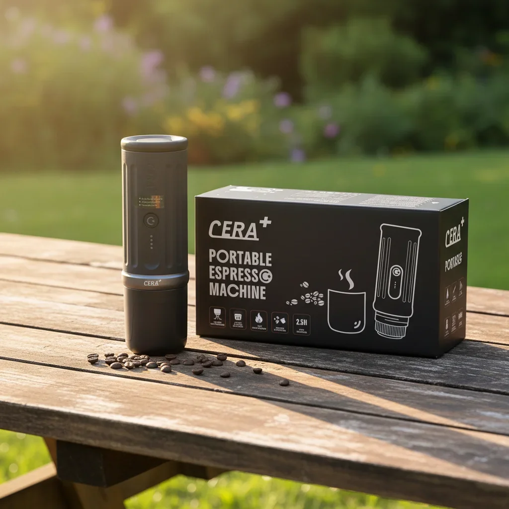 PCM03S Mini Cap sule Coffee Machine for Single Person Fast Heating One Click Battery Powered App-Controlled Office Desk