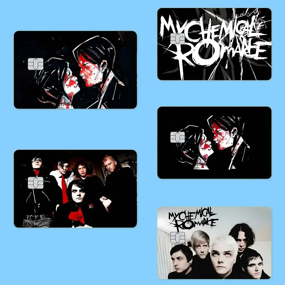 M-My C-Chemical R-Romance Credit Card Skin Stickers Matte Anti Scratch Suitable For VISA Card Bus And Subway Contactless IC Card