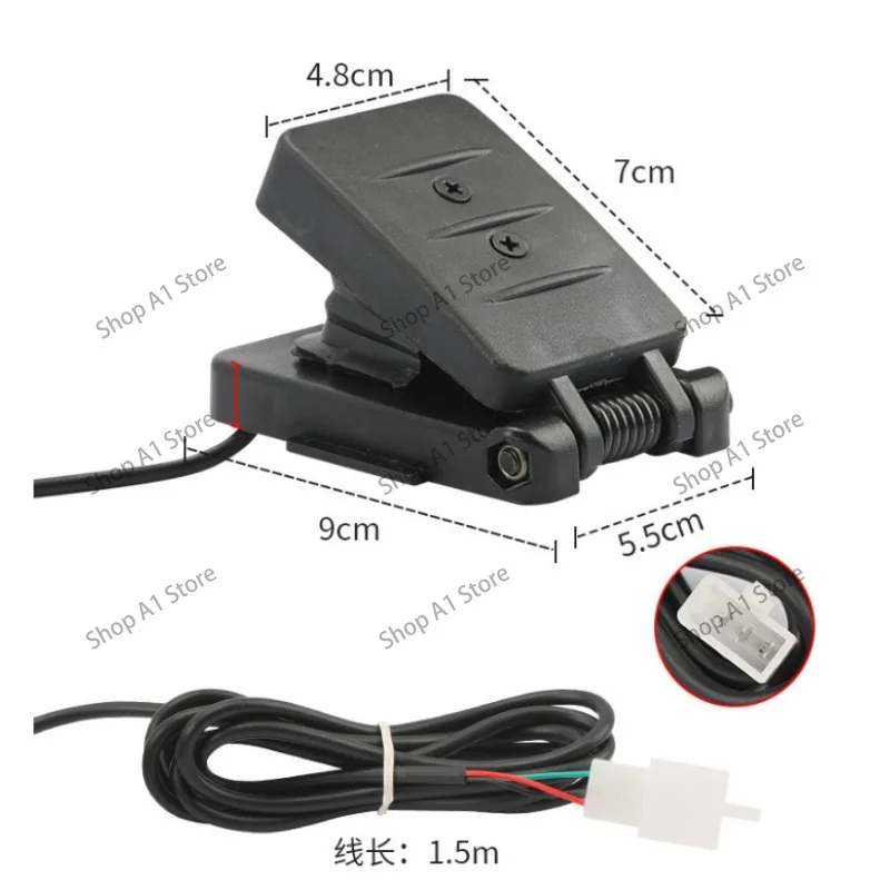 Bumper Car Foot Throttle Pedal, Kids Go-Kart Racing Toy Car Foot Operated Accelerator Pedal Replacement Part