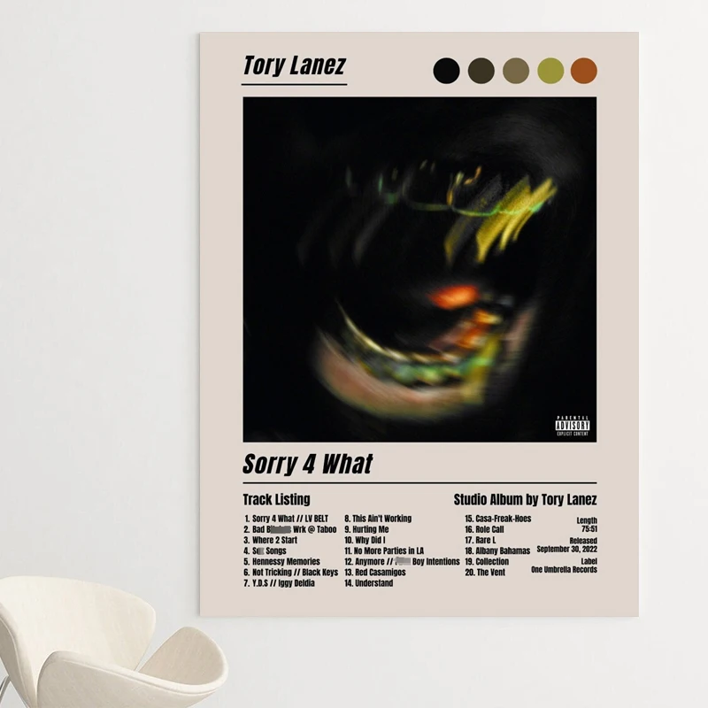 Tory Lanez Poster Alone At Prom Chixtape Hip Hop Music Album Cover Prints Wall Art Canvas Painting Picture Room Home Decor Gifts