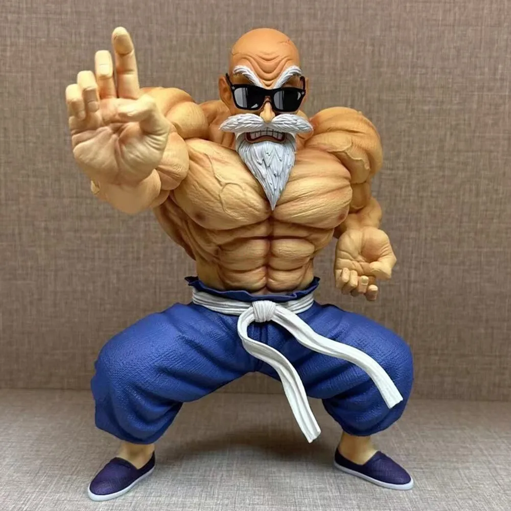 

24cm Dragon Ball Z Kame Sennin Master Roshi Figure Anime Muscle Strengthening Action Figurine Collection Pvc Model Statue Toys