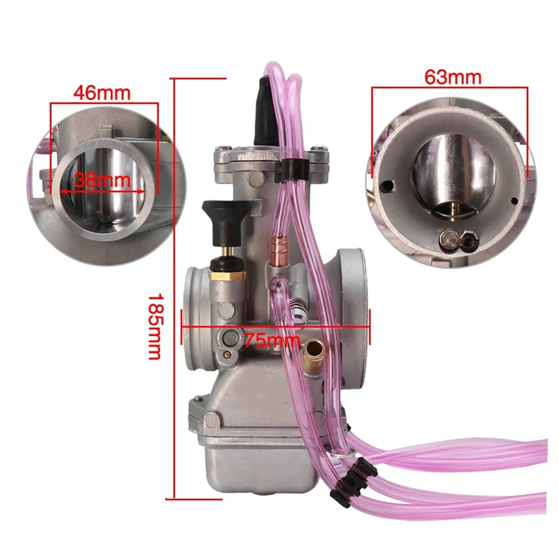 ATV Off-Road Vehicle Racing Carburetor For Mikuni 38MM TX Series Flat Slide 2 STROKE 38MM TX38 CARB