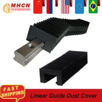 CNC guides linear guides Organ guide dust cover for HGR15 HGR20 HGR25 HGR30 linear rails Compression ratio 10:1