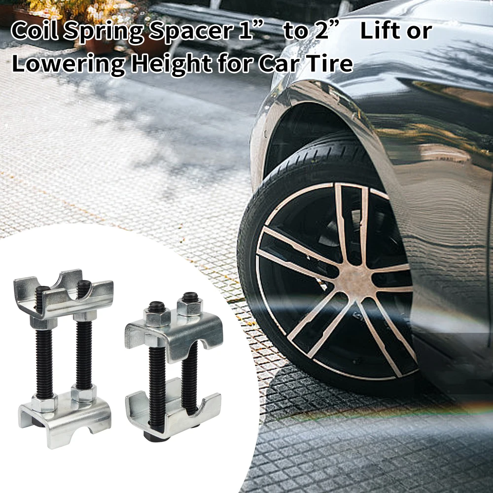 4 Pack Coil Spring Spacer Coil Spring Booster Aluminum Alloy Coil Spring Compressor 1” to 2” Lift or Lowering Height for Car Tir