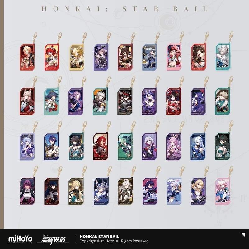 

Sunsyea Honkai Star Rail Official Merch miHoYo Original Authentic QXYY Series Keychain Pendant Blade Kafka Dan Heng Sunday Robin