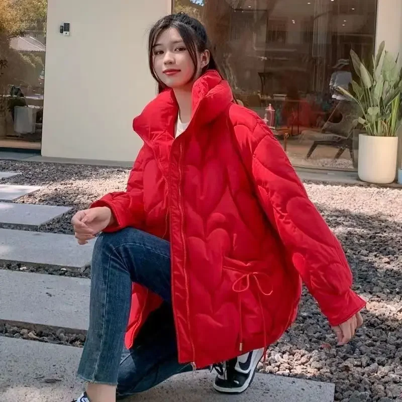 Winter Quilted Jacket Women Clothing Trends Warm Pockets Zipper Parkas Cotton-padded Jacket Long Sleeve Windproof Coat Snowwear