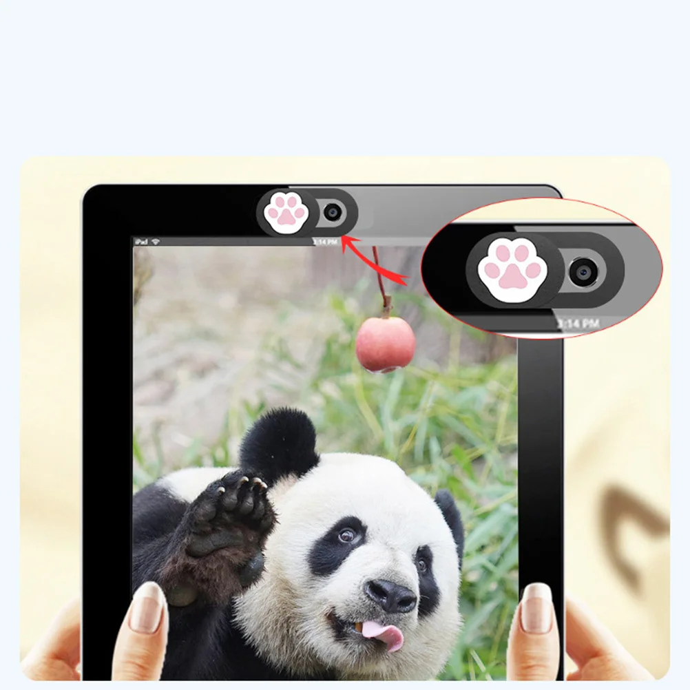

6pcs Cat Claw Style Webcam Covers Premium Abs Material Easy To Use Adhesive Film Compatible With Laptops Tablets Phones Camera