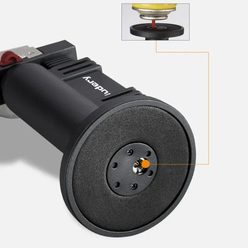 Outdoor Windproof Butane Gas Lighter With Two Types Of Flames Turbo Torch Large Firepower BBQ Kitchen Cooking Ignition Gun - view 5