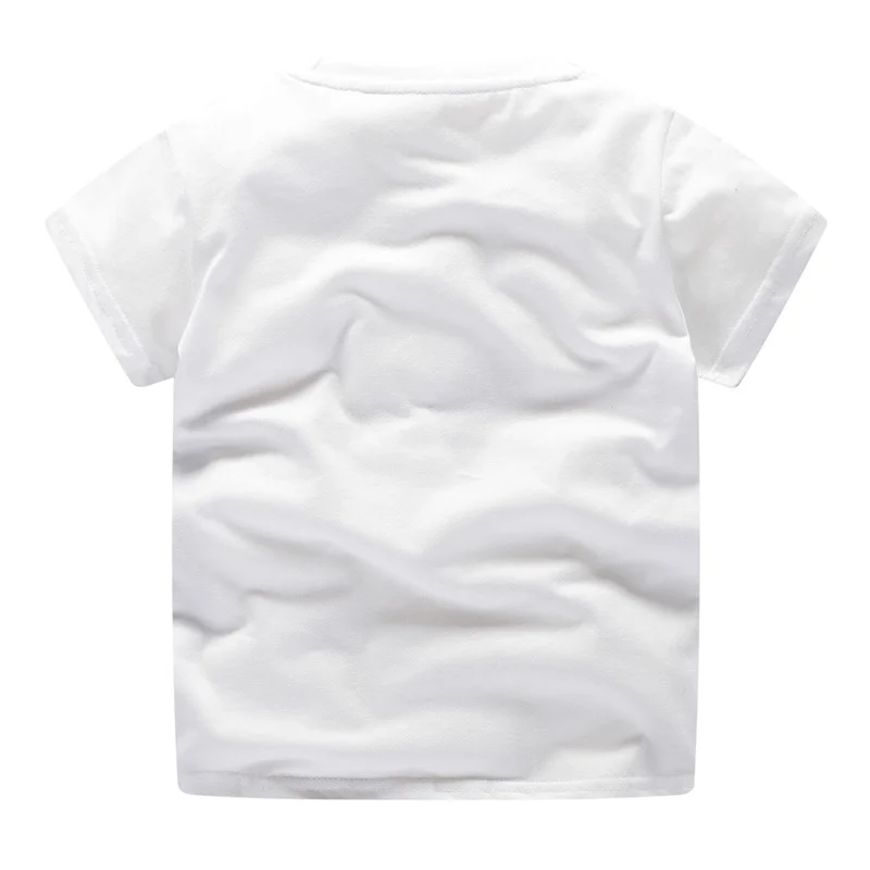 Springen Meter Baby Boy Leuke Zomer T-shirt Kinderen Met Korte Mouwen Cartoon T-shirt Met Dieren Gedrukt Jongens Tees Jongens meisjes Kleding