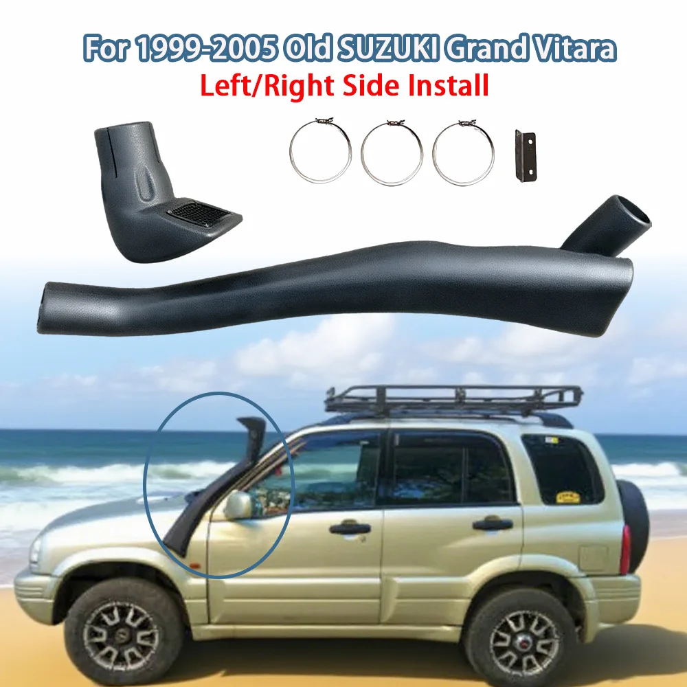 Snorkel 4x4 for Old Suzuki Grand Vitara 1999-2005 UV-Resistant ABS Air Intake System and Ram Head for Engines Off-Road Upgrade