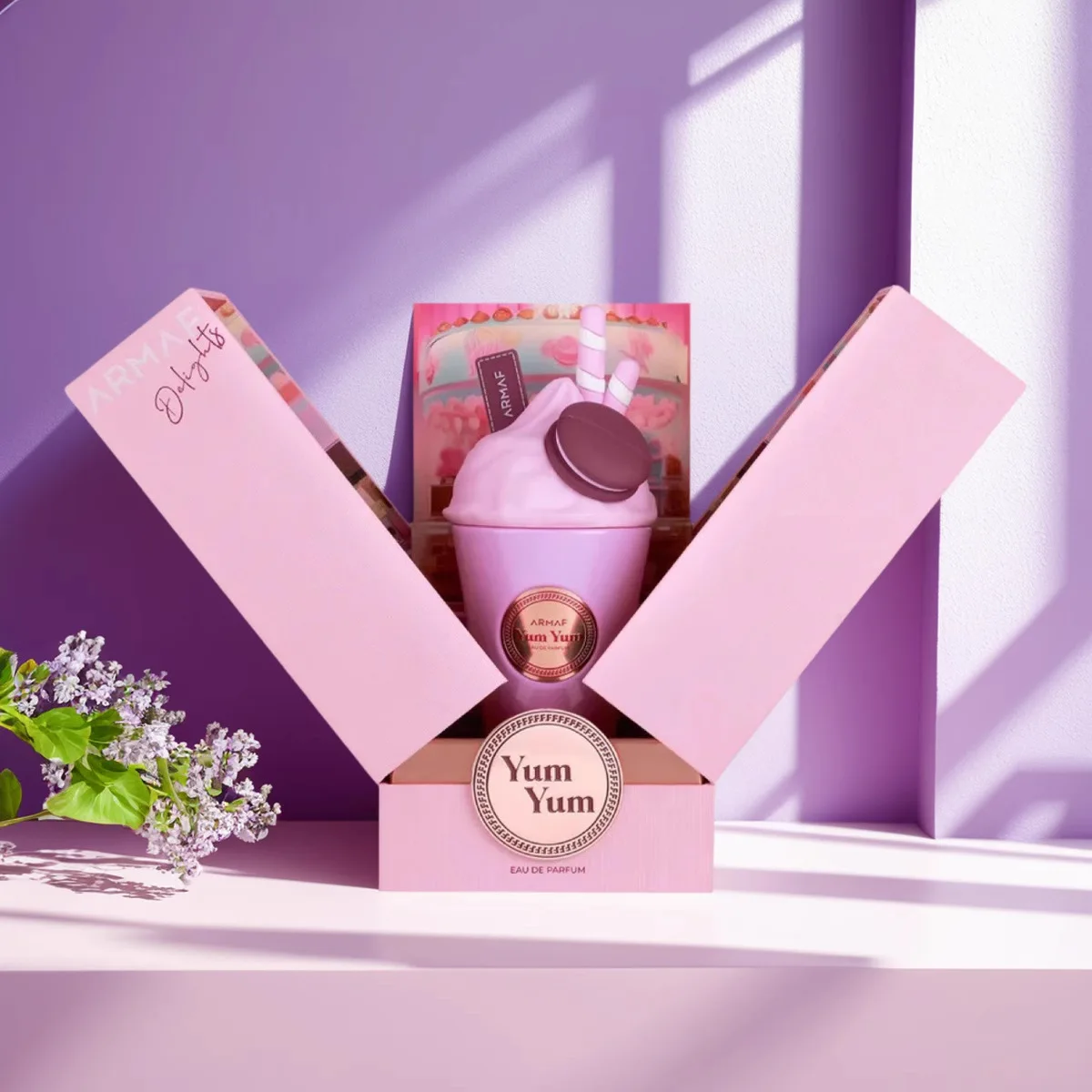 عطر عطر للجنسين 100 مل - عطر شرقي عالي الجودة يدوم طويلاً، آيس كريم ورائحة قوس قزح للرجال والنساء