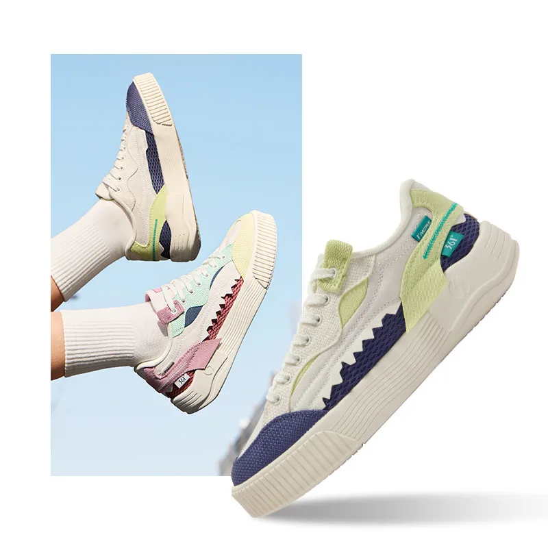 361 Shark Sports 2026 Summer New Leisure Joker Canvas Breathable Shoes Women
