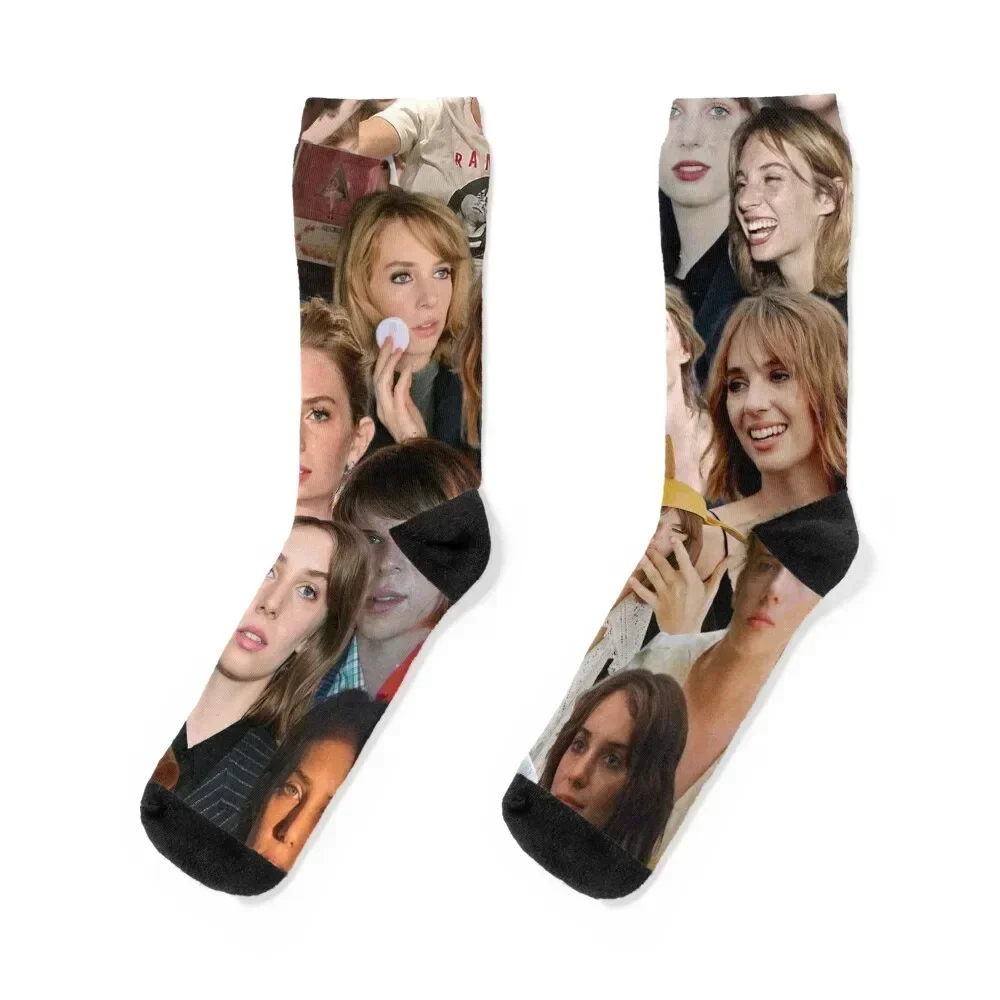 

Maya Hawke Photo Collage Socks essential designer funny gifts Hiking boots Socks Men's Women's