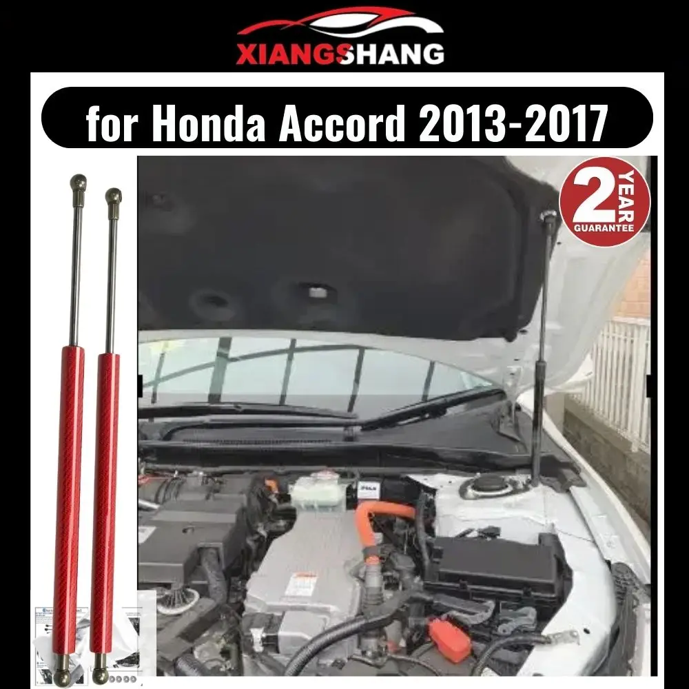 Bonnet Damper for Honda Accord 9th CR5/6/7 2013-2017 Front Hood Modify Gas Struts Carbon Fiber Spring Lift Support Absorber