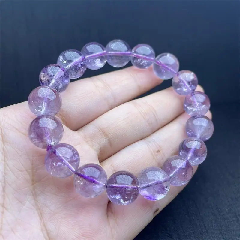 12MM Natural Purple Super Seven Quartz Bracelet Women Men Handmade Stretch Rope Bracelet Luxury Jewelry Energy Healing Gift 1PCS