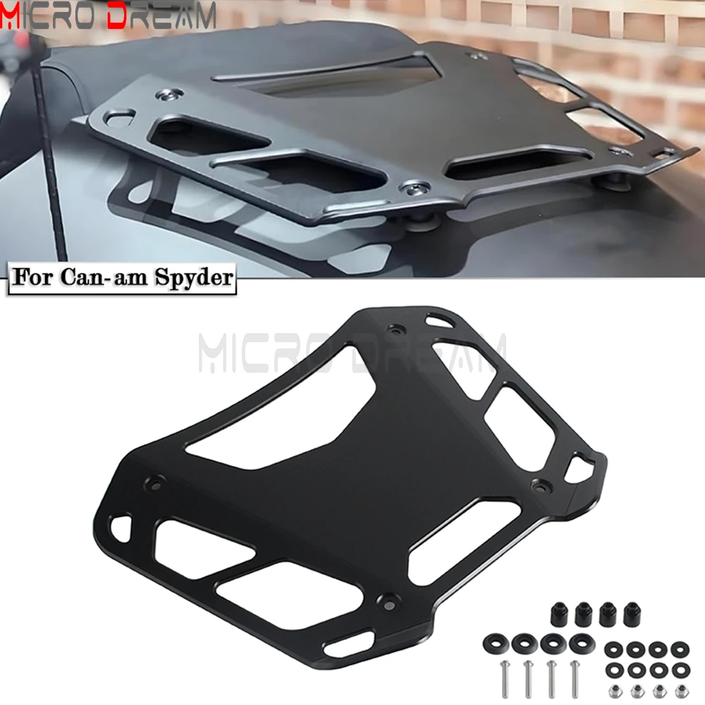 For Can-am Spyder F3-T F3-Limited 2017+ Spyder RT 2020+ Rear Trunk Luggage Rack Tour Top Case Rack Luggage Railing Carrier Shelf