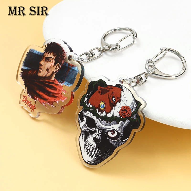 Japan Anime Game Acrylic Keychain Cartoon Figure Legend Warrior Pendant Keyrings for Bag Car Key Holder Jewelry Friend Fans Gift